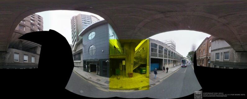 Google Street View partial panorama