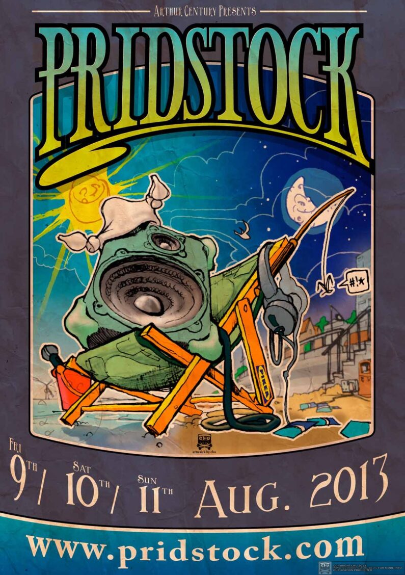 Pridstock 2013 artwork by Chu