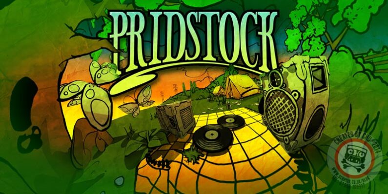 Pridstock artwork, digital flyer concept