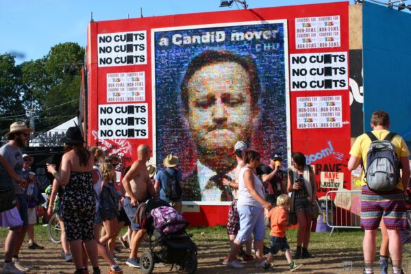 Portrait of David Cameron by Chu – Shangri-La, Glastonbury Festival 2015