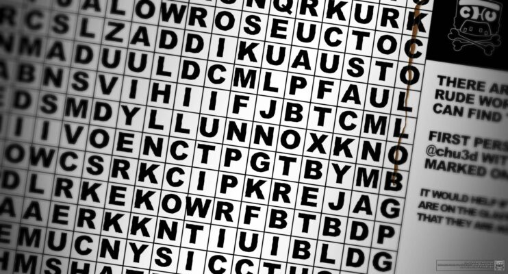 Turdsearch – a diabolical word puzzle made for Glastonbury Festival 2016